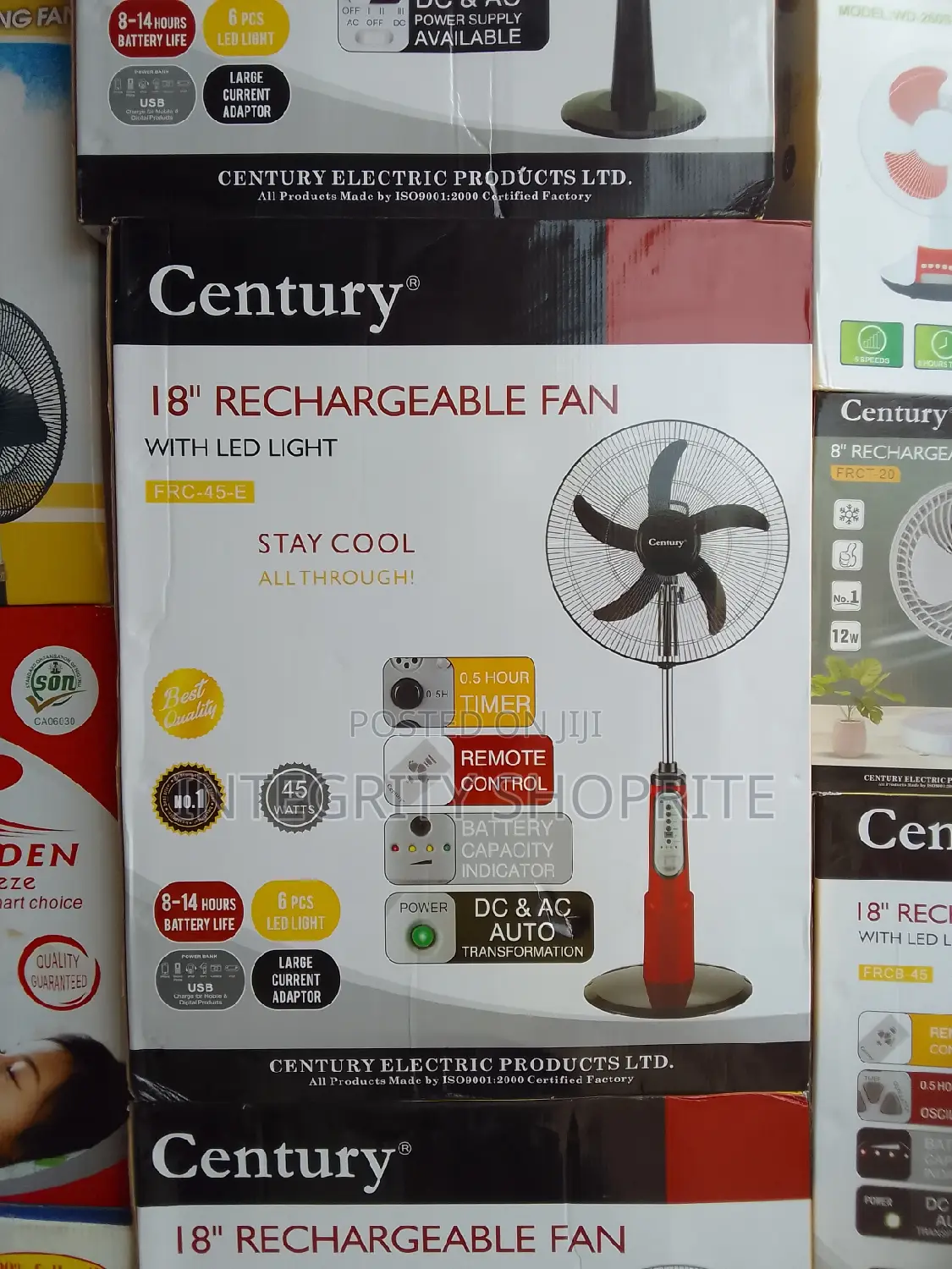 Century 18 Inches Rechargeable Fan