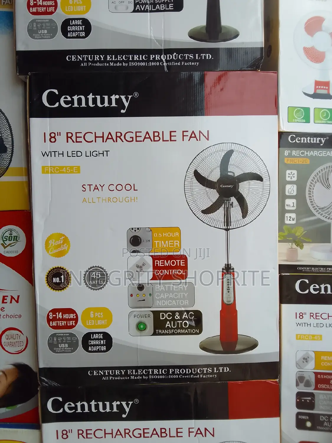 Century 18 Inches Rechargeable Fan