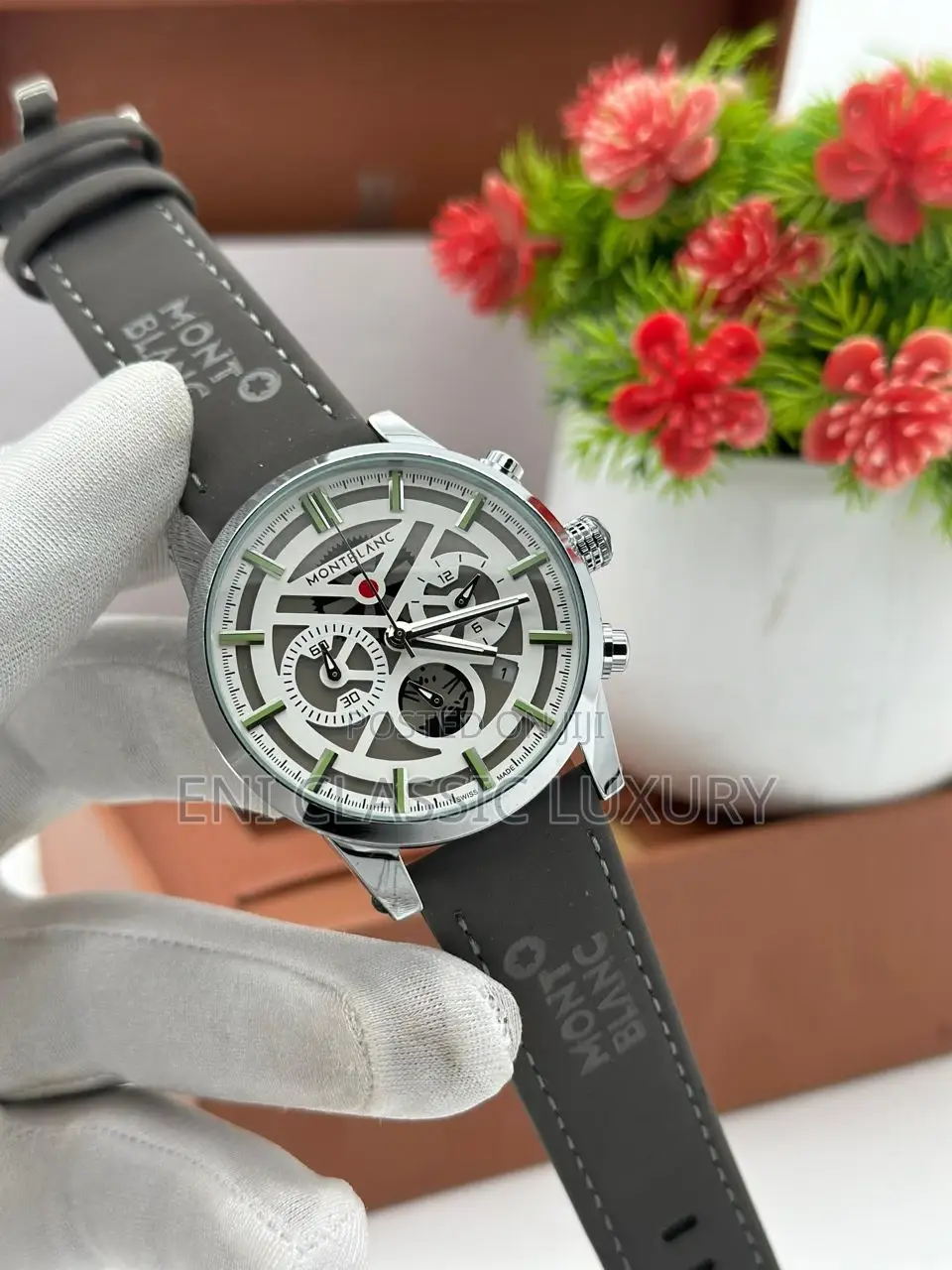 Premium Quality Leather Wristwatches Montblanc Available