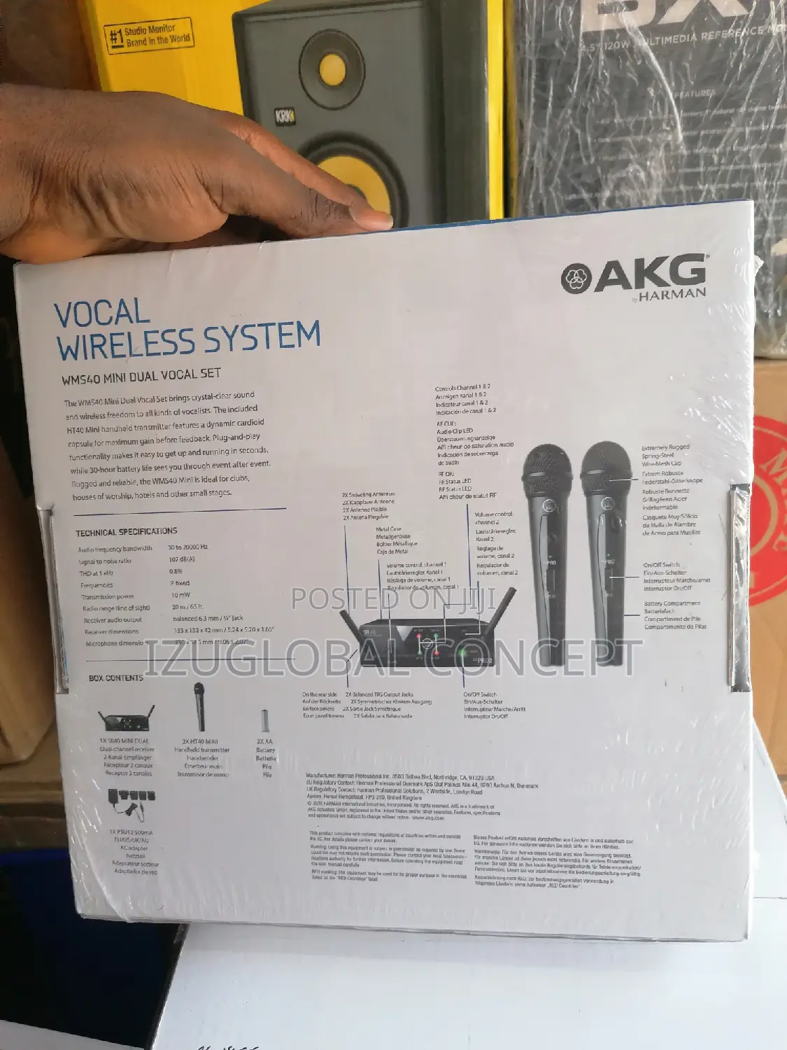 AKG WMS40 Mini Dual Vocal Set Wireless Microphone