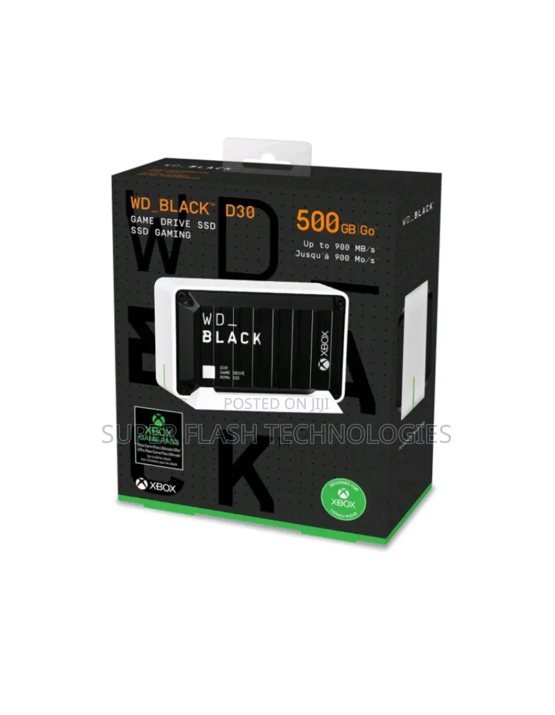 WD Black 500gb D30 Game Drive SSD for Xbox