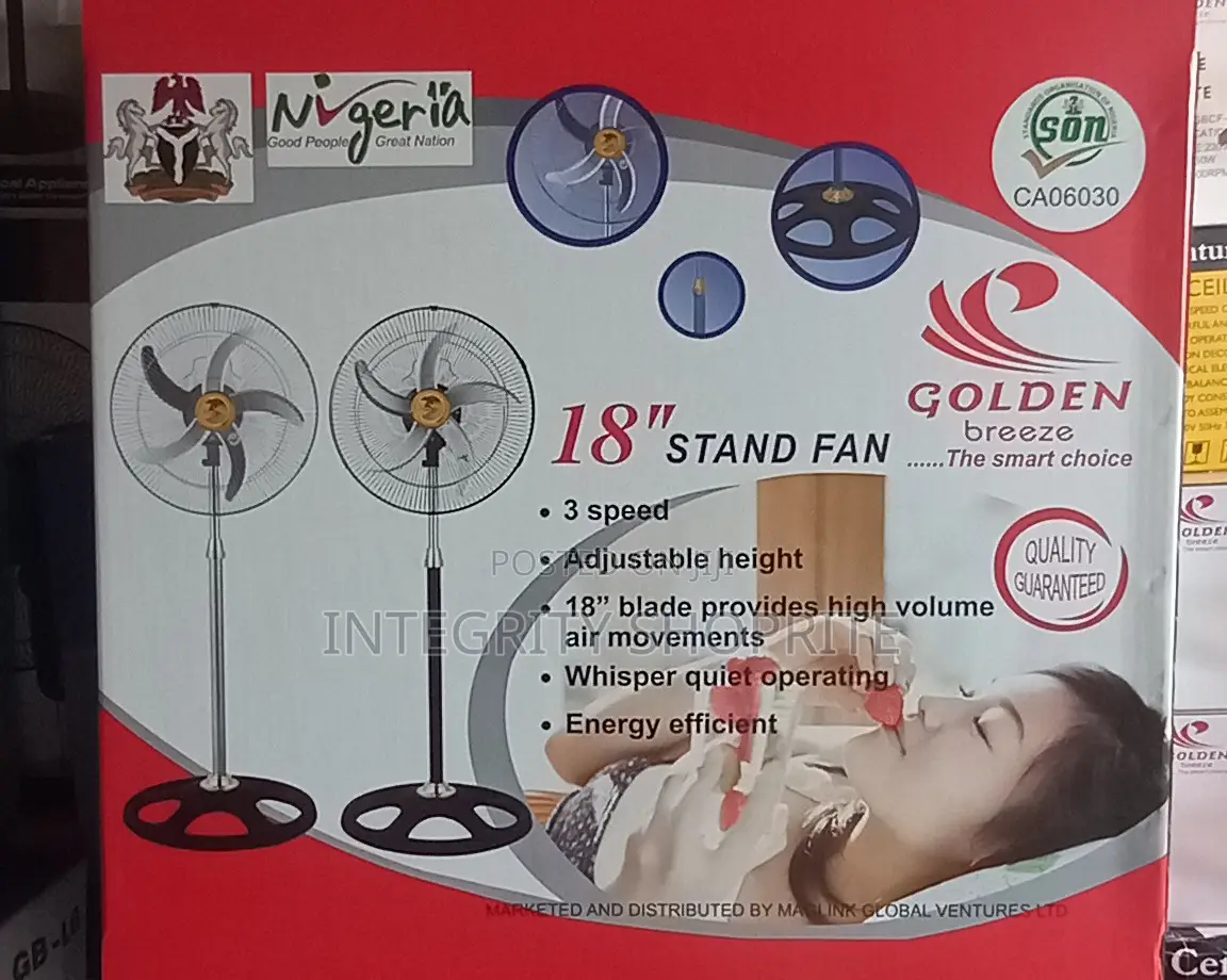Golden Breeze 18inches Standing Fan
