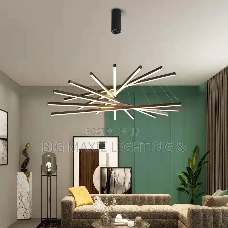 Modern Duplex Apartment Living Room /Staircase Chandelier