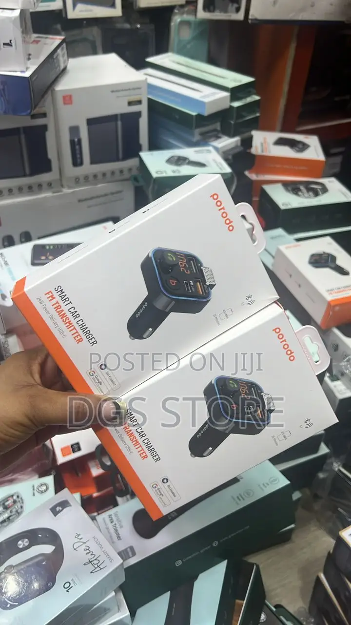 Porodo Smart Car Charger Fm Transmitter 24w