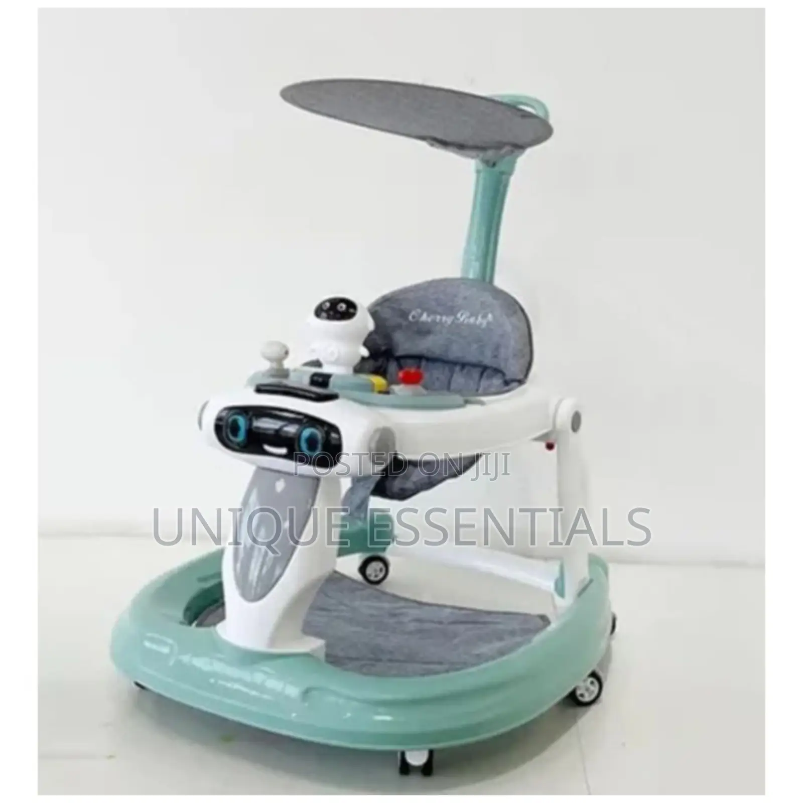 Baby Walker With Pusher and Head Cover
