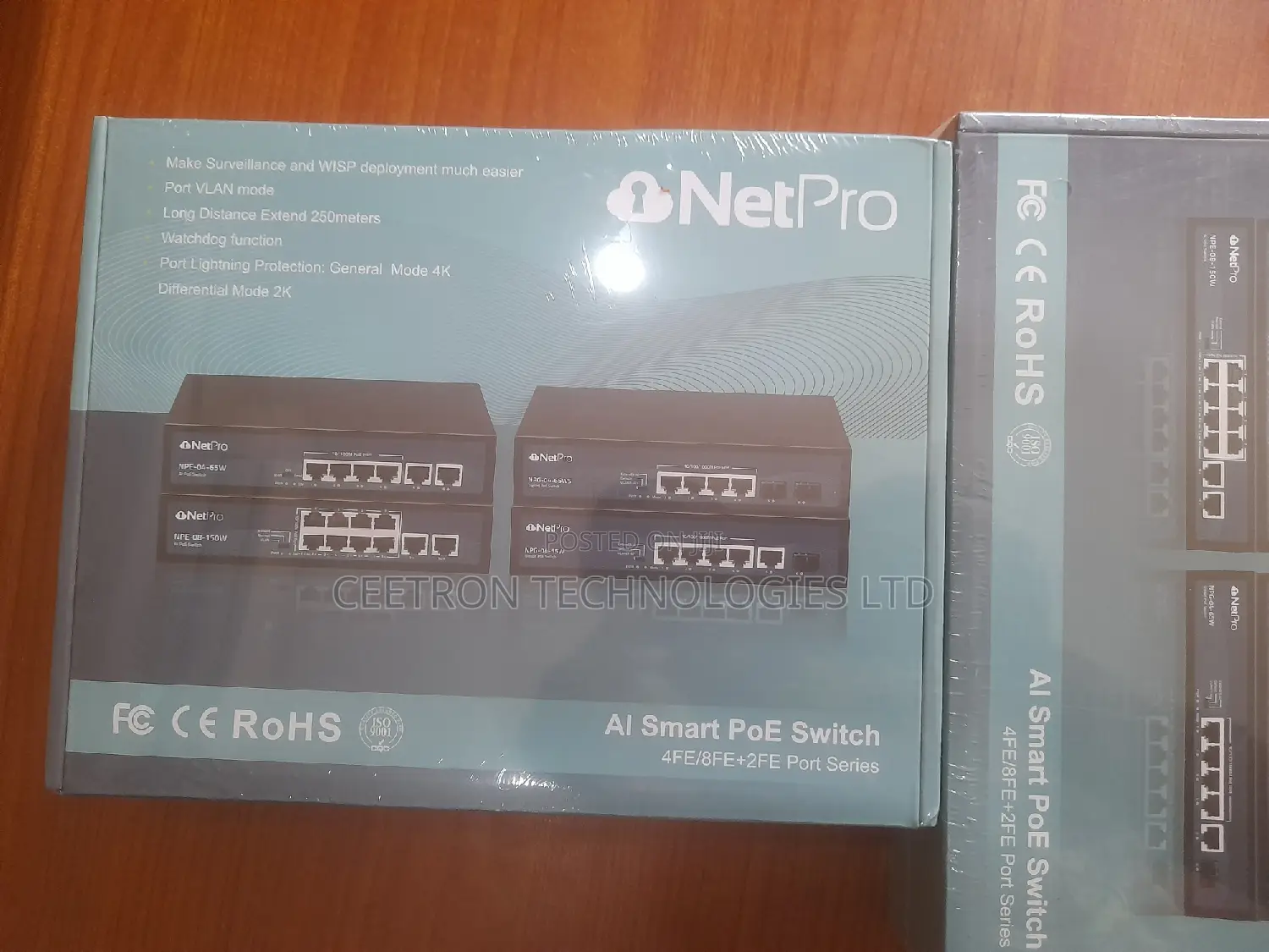 NPG-04-65WS 6-Port Gigabit Poe Switch With 2SFP Ports