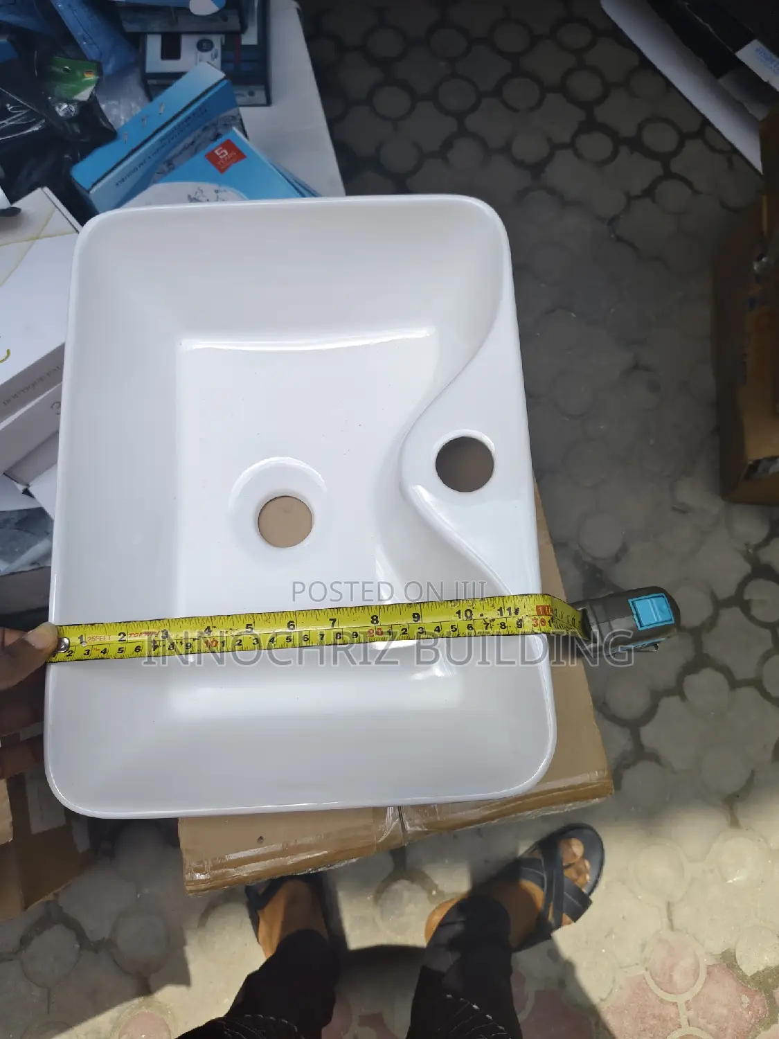 Countertop Basin With Tap Hole