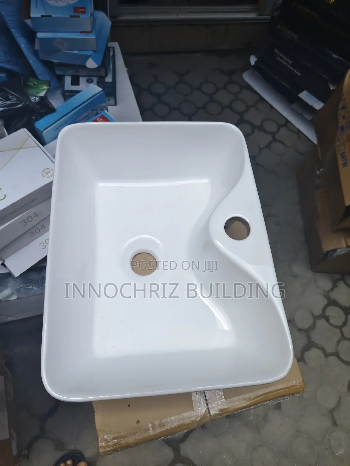 Countertop Basin With Tap Hole