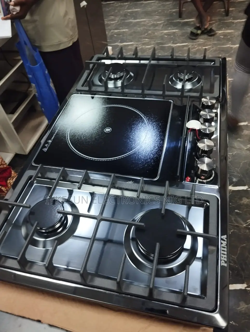 Original PHIIMA Inbuilt Gas Electric Cooker 60by90cm 4+1