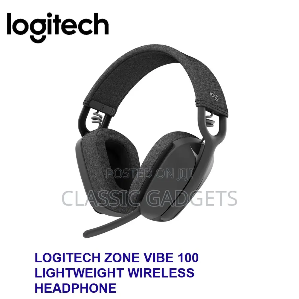 Logitech Zone Vibe 100 Lightweight Wireless Headset With Mic