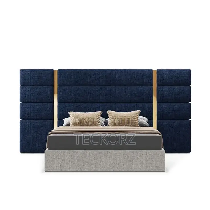 Upholstered 6X6 Bed Frame With Headboard