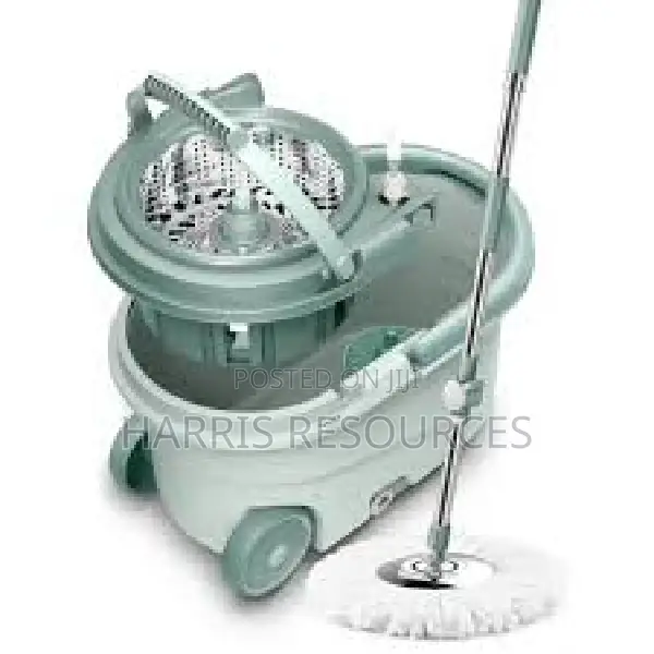 360 Degrees Spin Mop With Rollers And Stainless Sieve