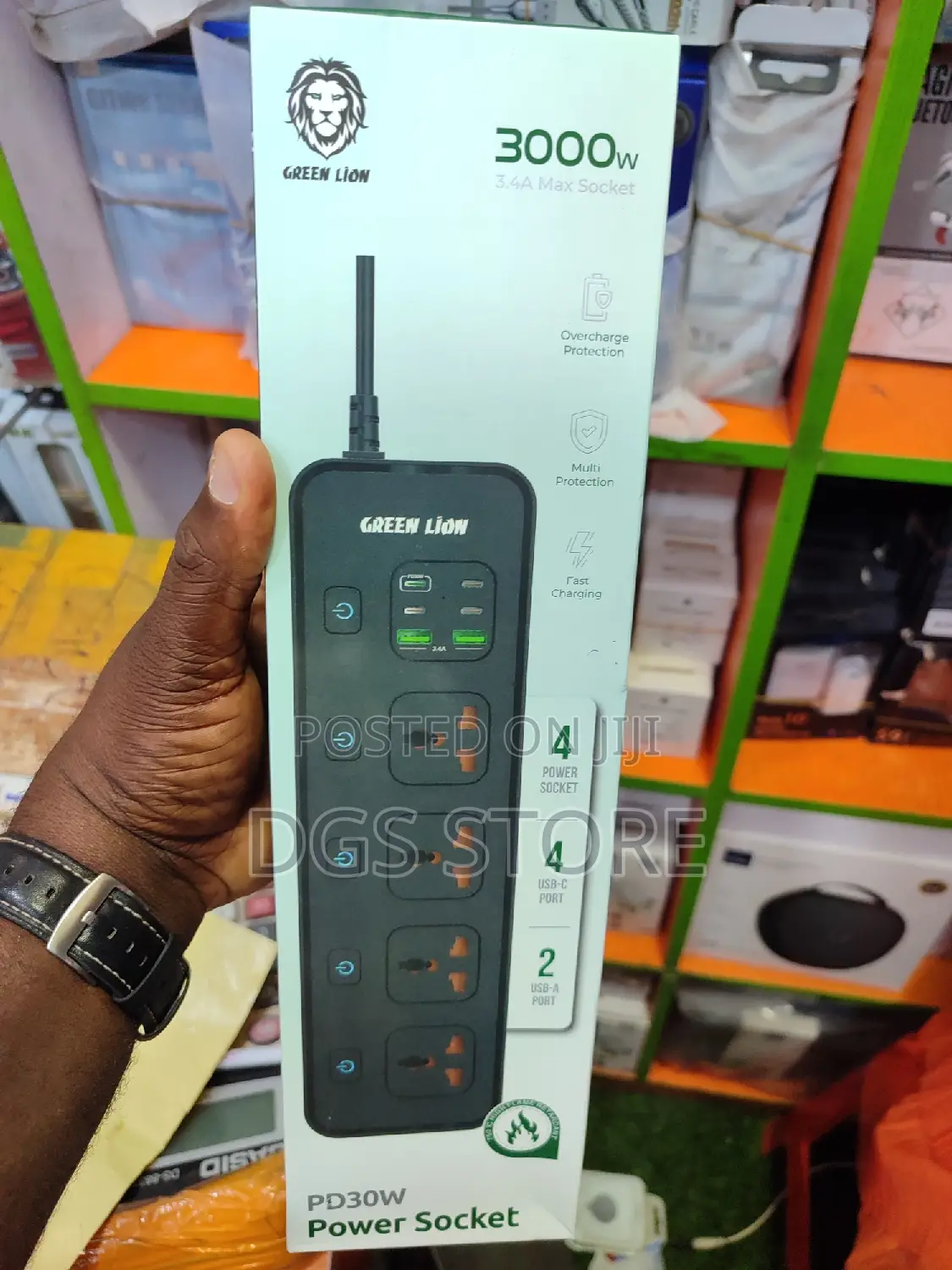 Green Lion PD 30w Power Socket 3000w 3.4A Max