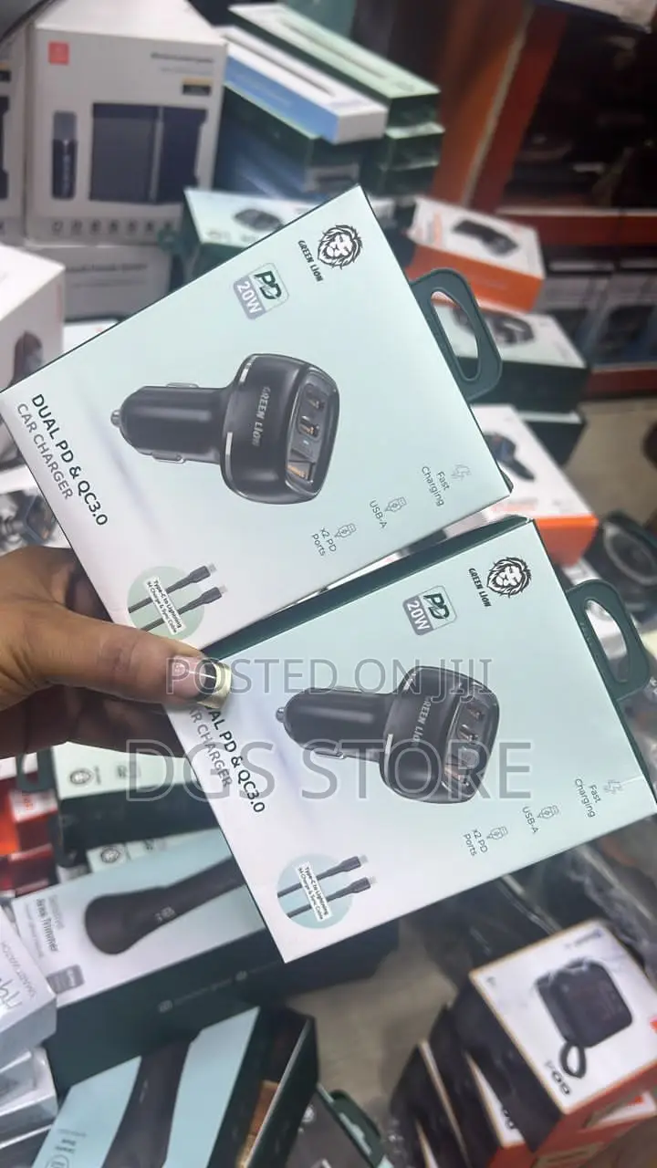 Green Lion X2 PD Port Dual PD QC 3.0 PD 20w Car Charger