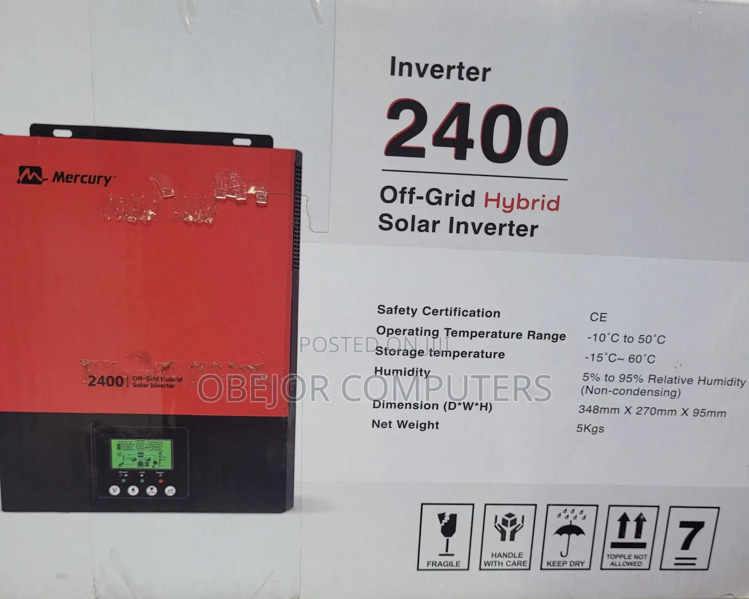 Mercury 2.4kva Hybrid Solar Inverter
