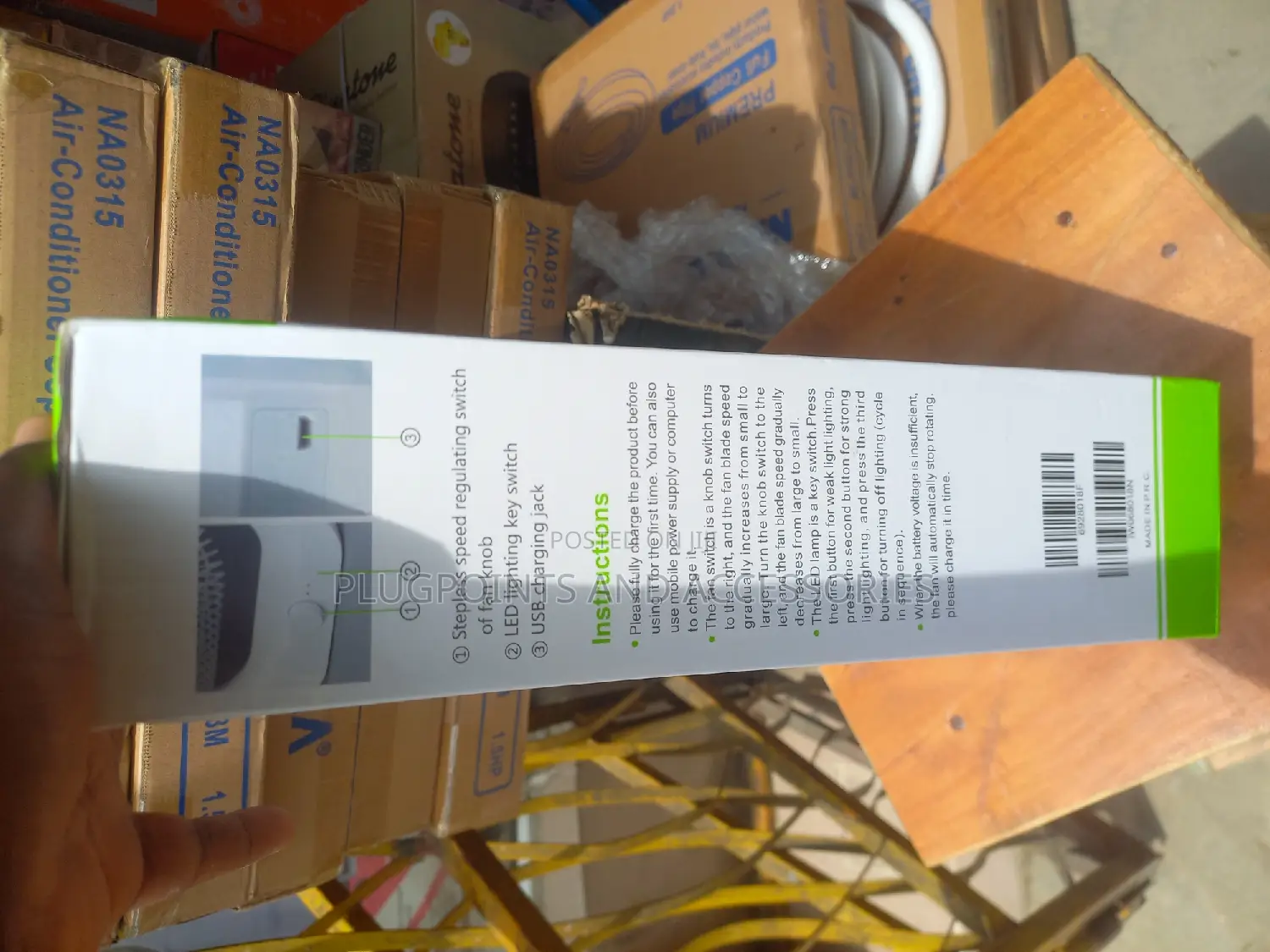 8" Iwin Energy Table Rechargeable Fan