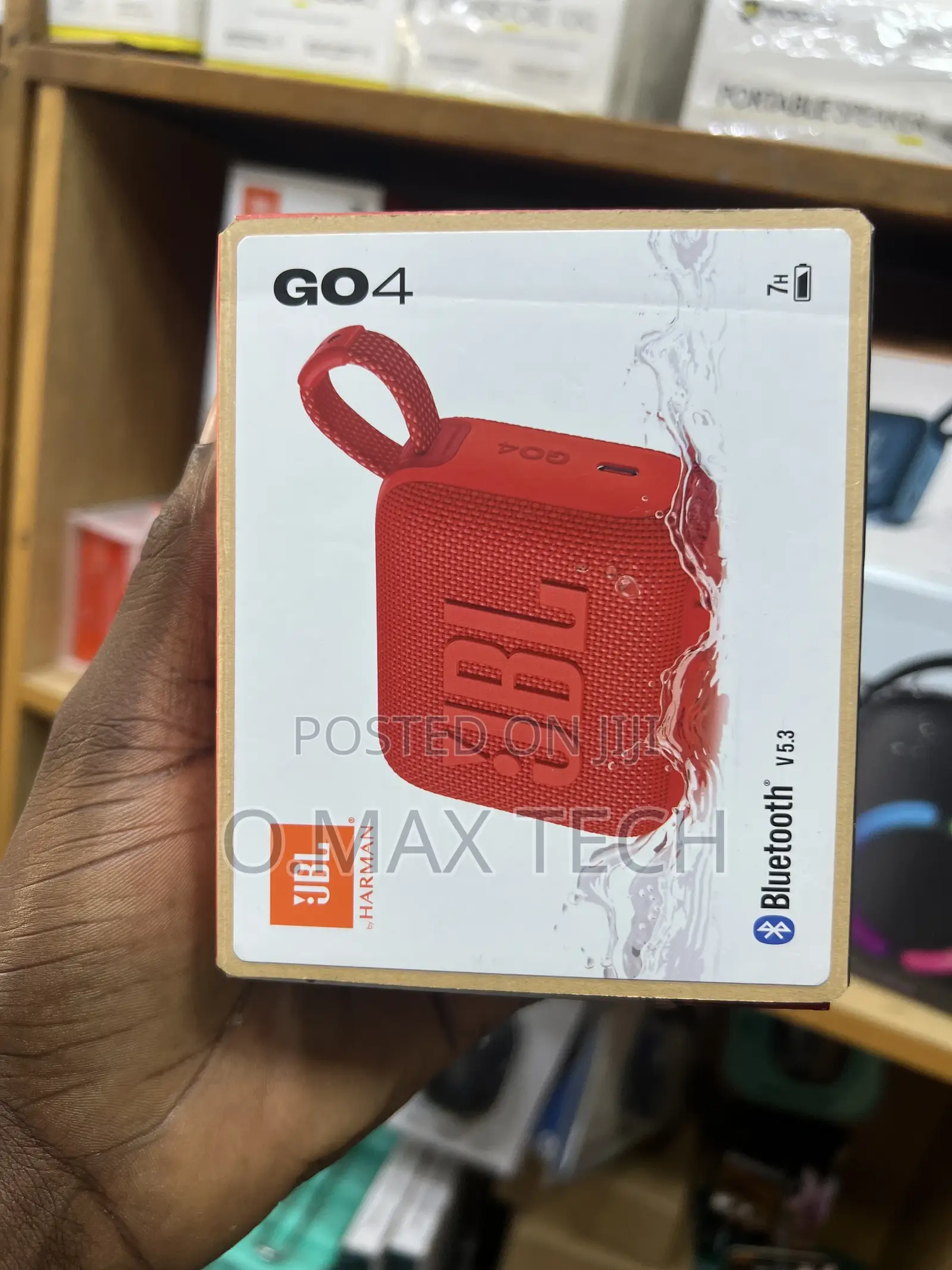 JBL Go 4 Portable Bluetooth Speaker Black