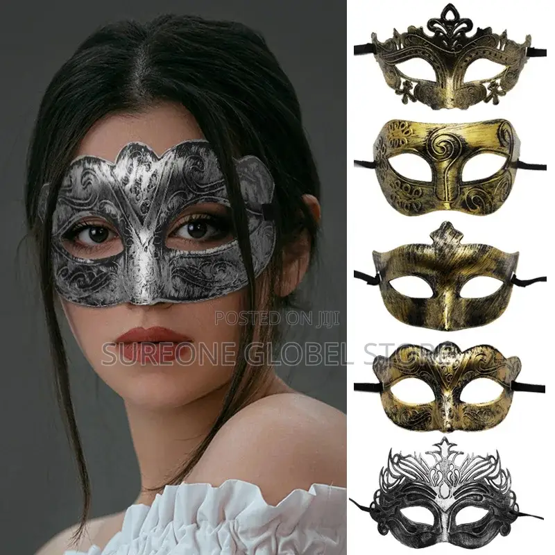 Men and Women Cosplay Half Mask