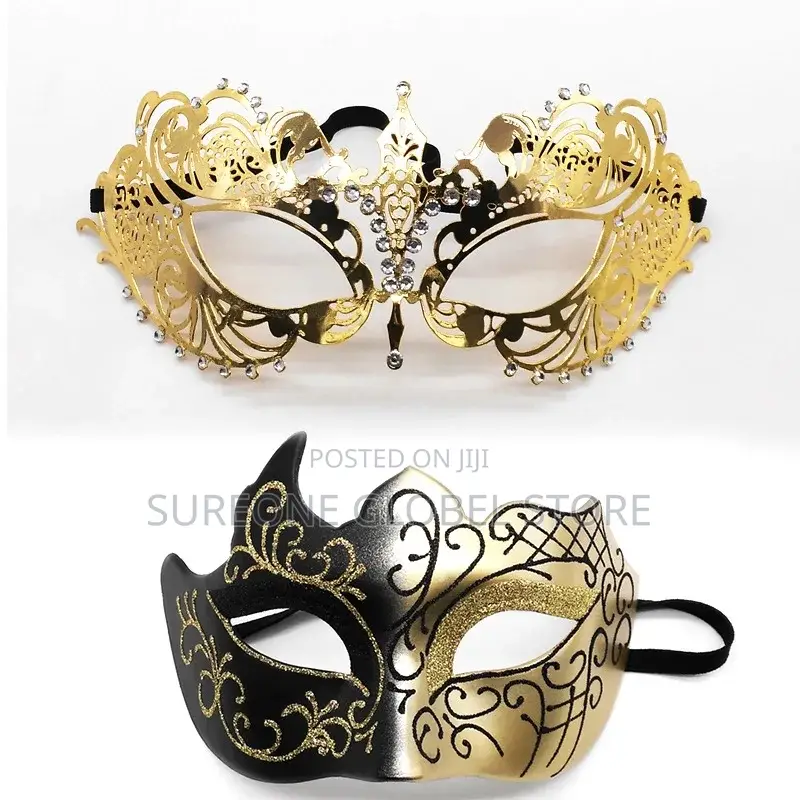 Mask for Couple Metal Masks Venetian