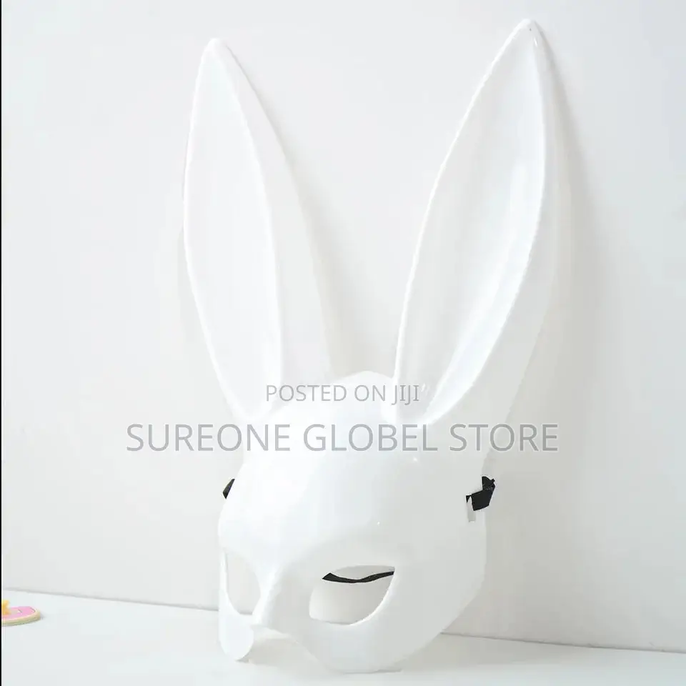 Black White Rabbit Mask