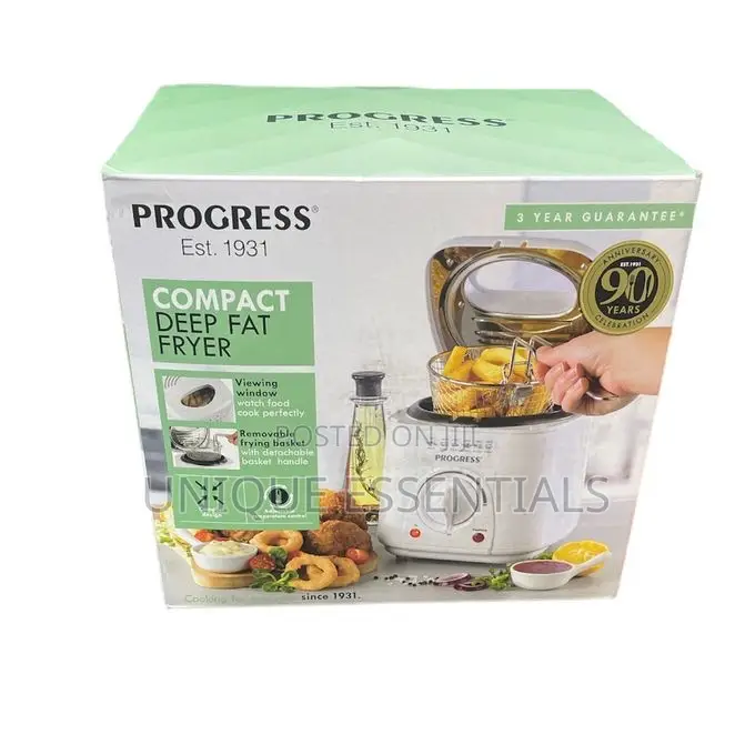 Progress Compact Deep Fat Fryer Wit Removable Cooking Basket