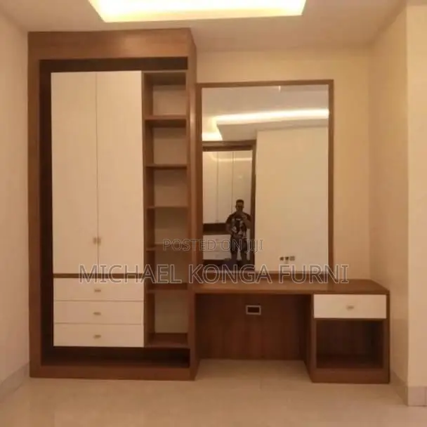 Wardrobe With Mirror Console