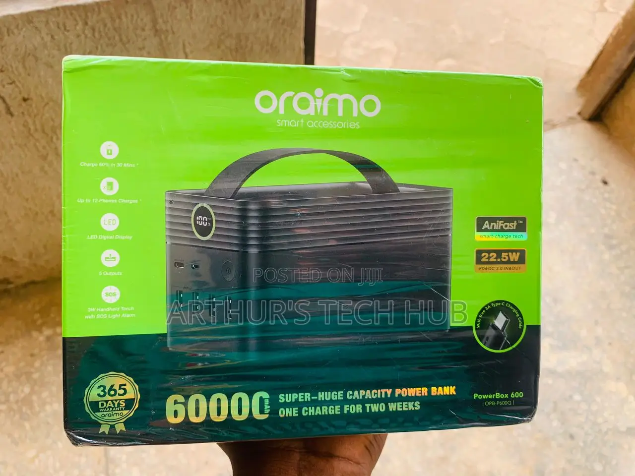 Oraimo 60000mah 22.5w Power Bank