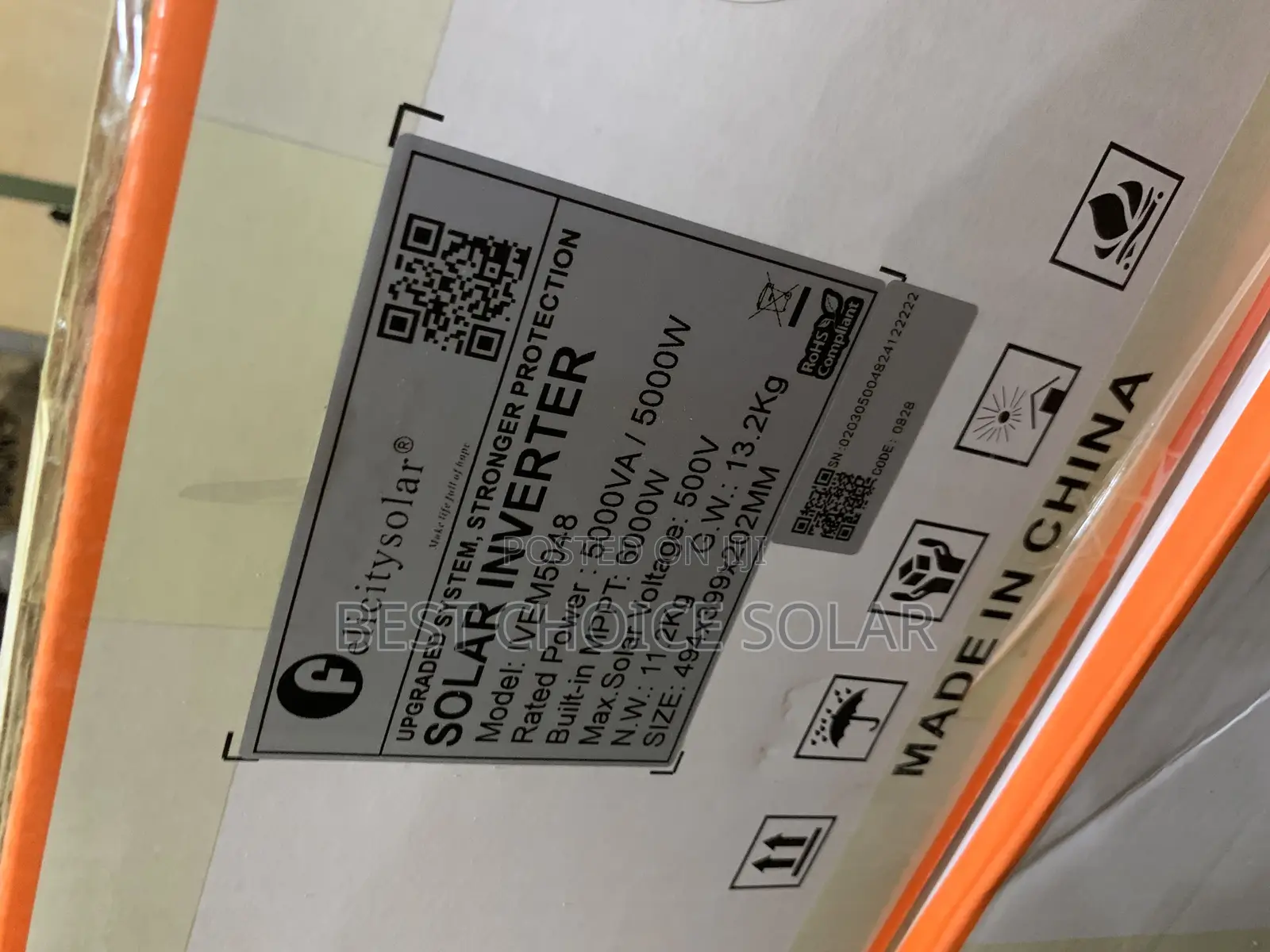 5kva 48v Felicity Solar Inverter 5years Warranty Ivem