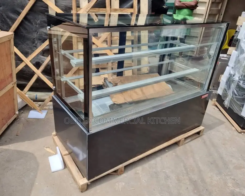 Quality Industrial Cake Display Chiller Machine Marble