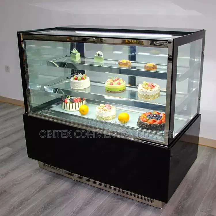 Quality Industrial Cake Display Chiller Machine Marble