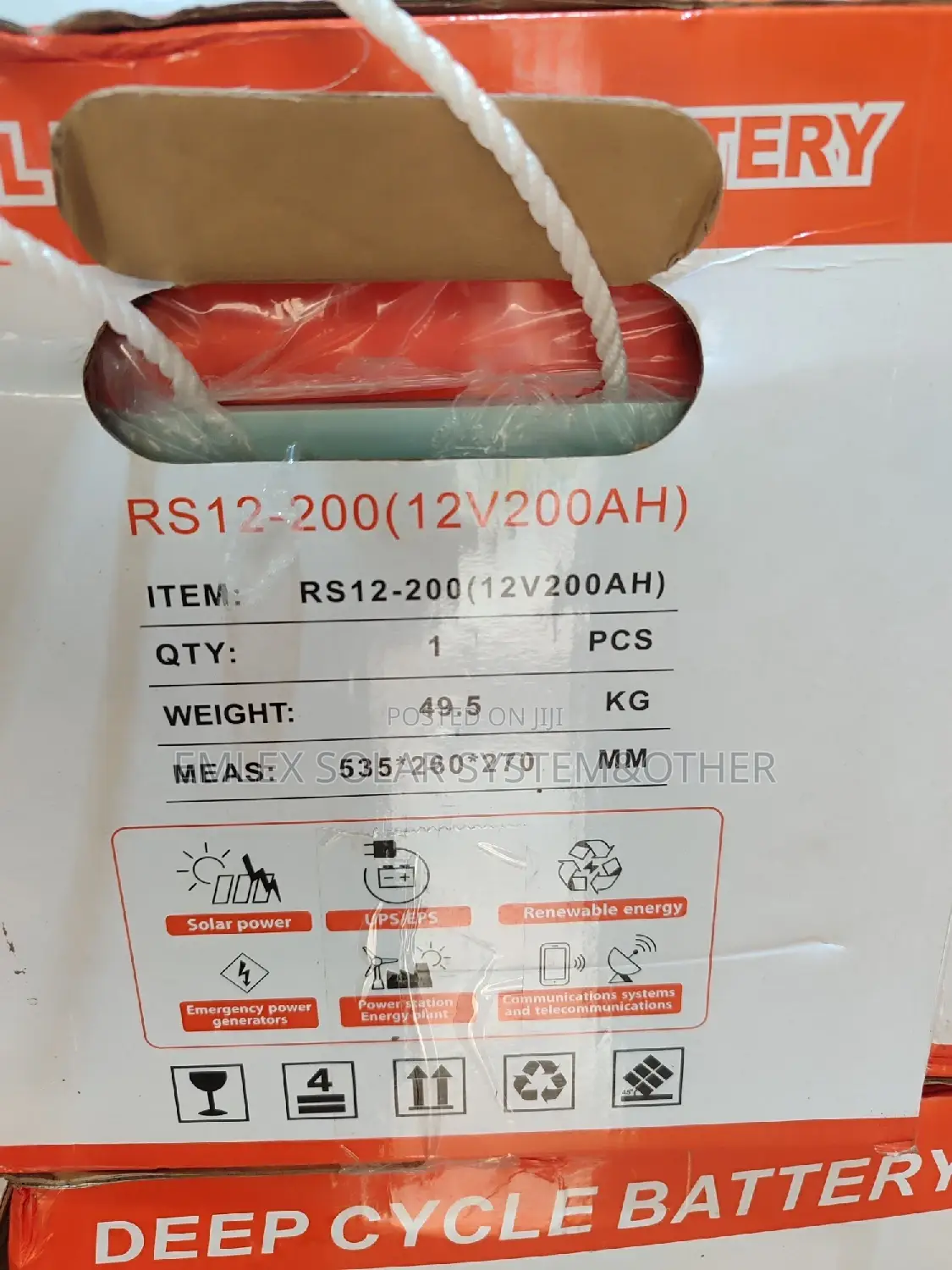 Original 200amps Power Cycle Solar Battery.