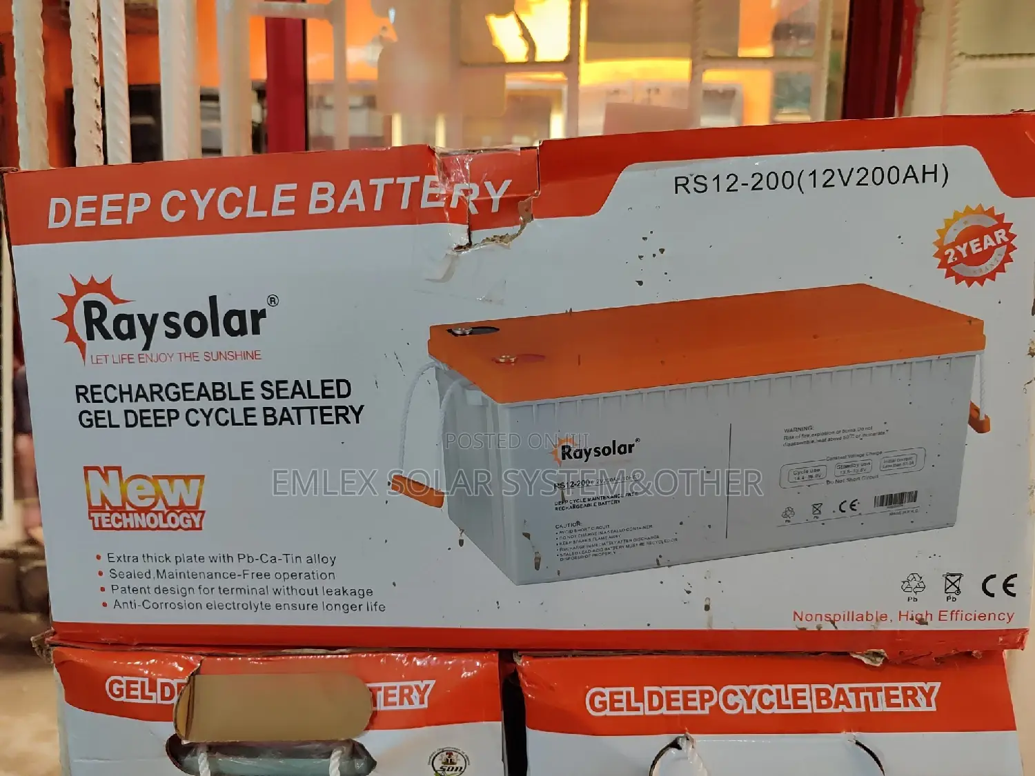 Original 200amps Power Cycle Solar Battery.