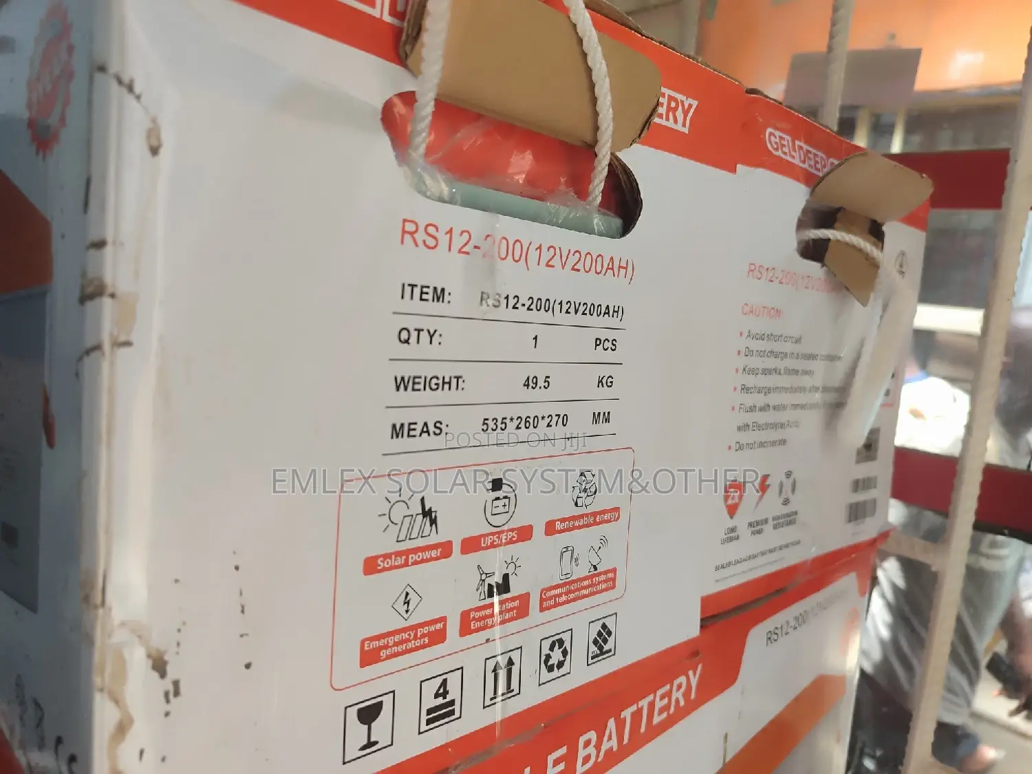Original 200amps Power Cycle Solar Battery.