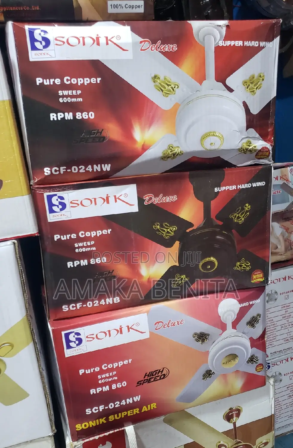 Sonik Ceiling Fan Short Blade