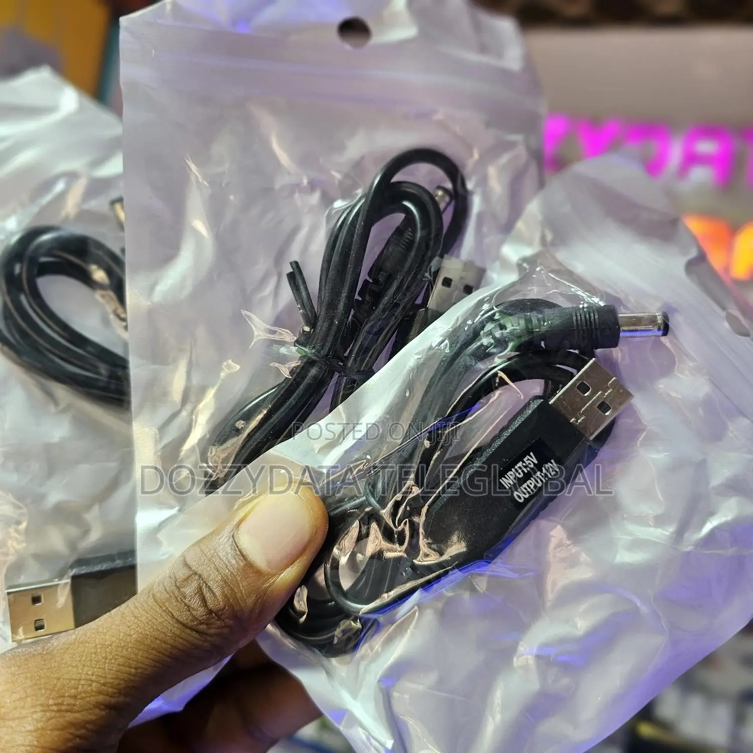 USB Charging Cable DC 5V to 9V 12V Power for Powerbank