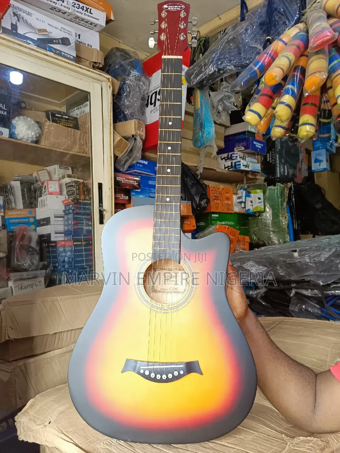 New Acoustic Guitar 38" + Free Bag Smart Show