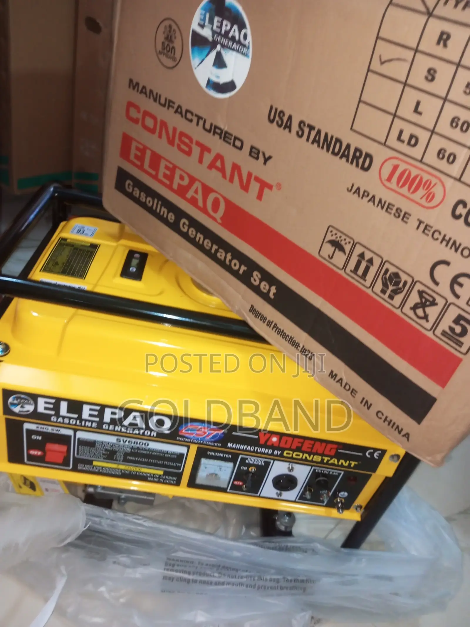 Brand New Elepaq Sv6800 4.5kva Generator