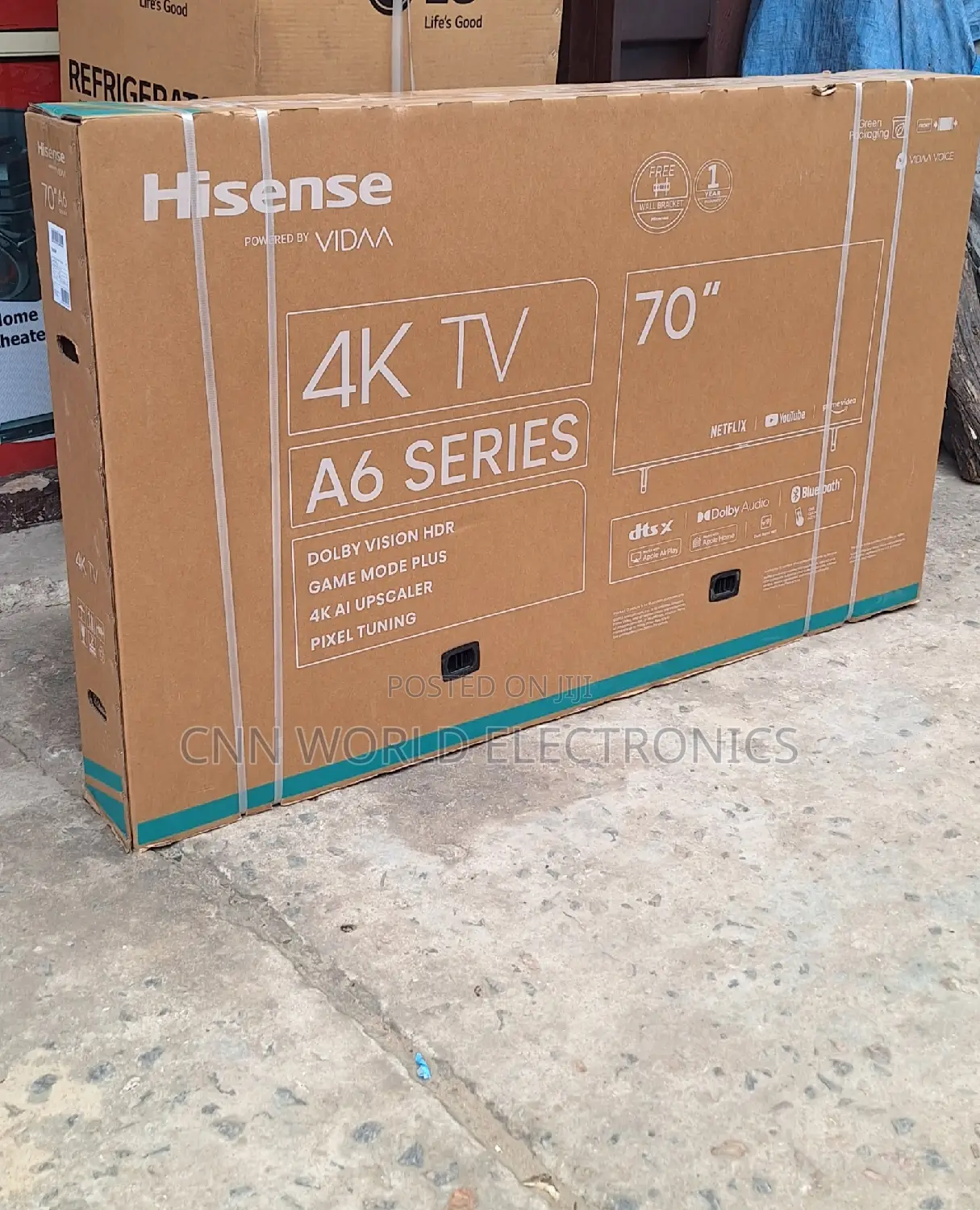 Hisense 70"Inch UHD Smart (A6 Series) Netflix Youtube