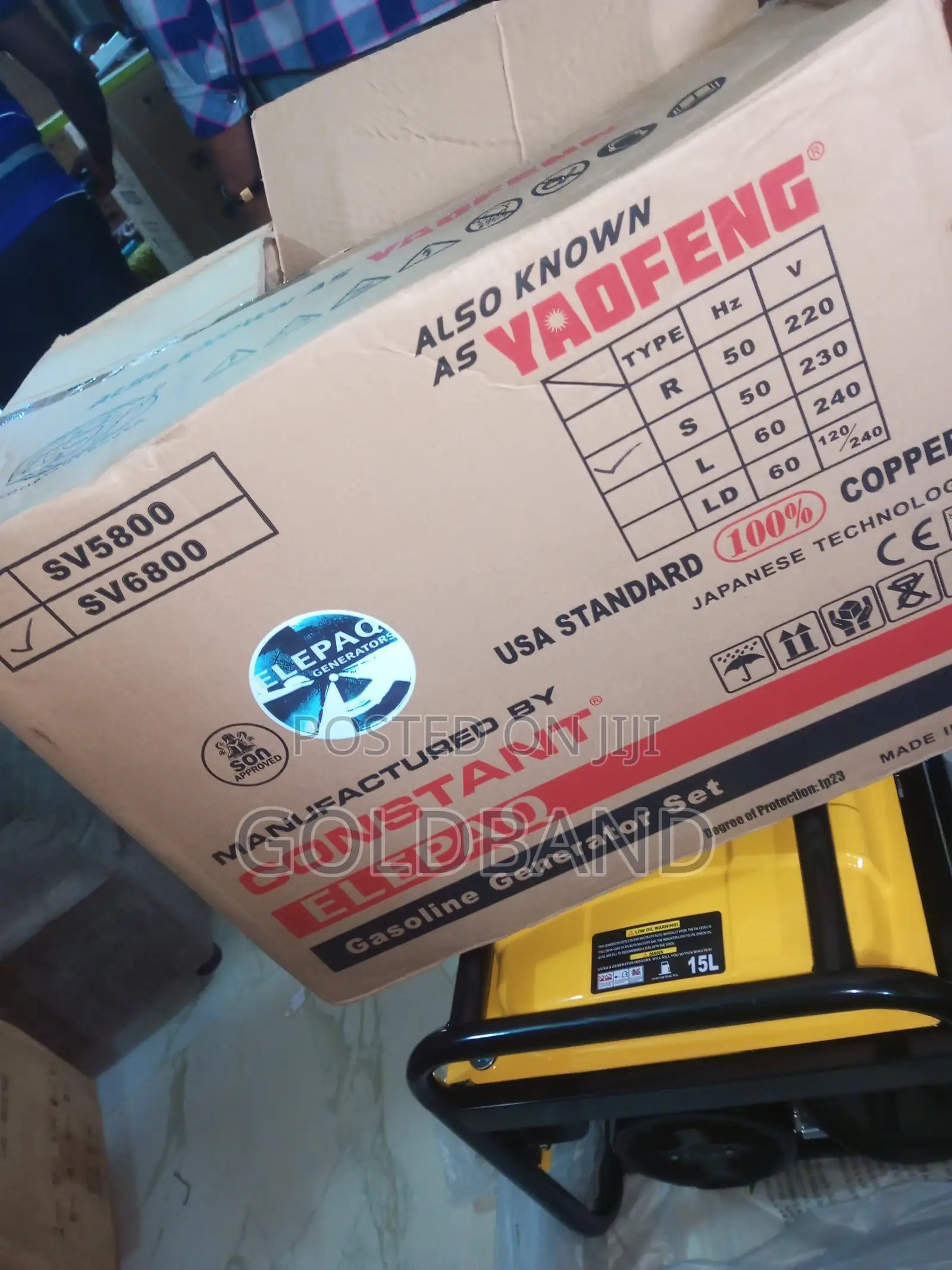 Quality Elepaq Sv6800 4.5kva Constant Generator