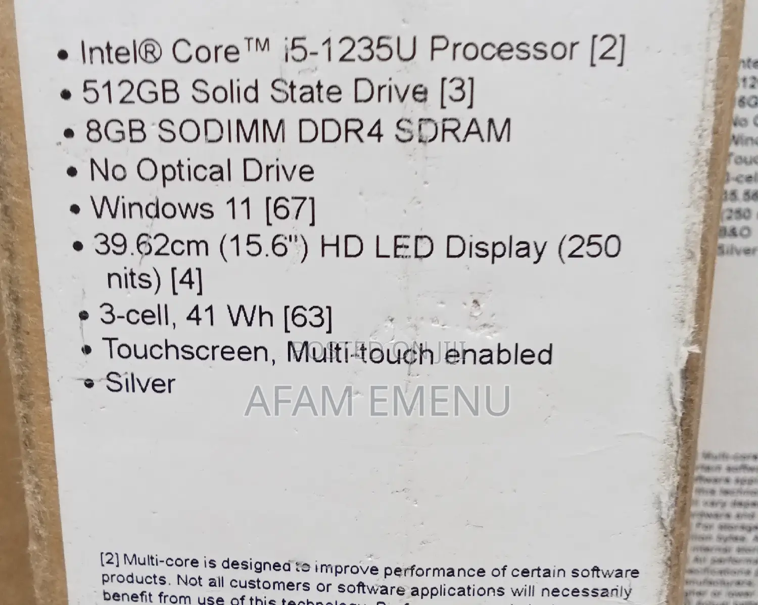 New Laptop HP 15S 8GB Intel Core I5 SSD 512GB