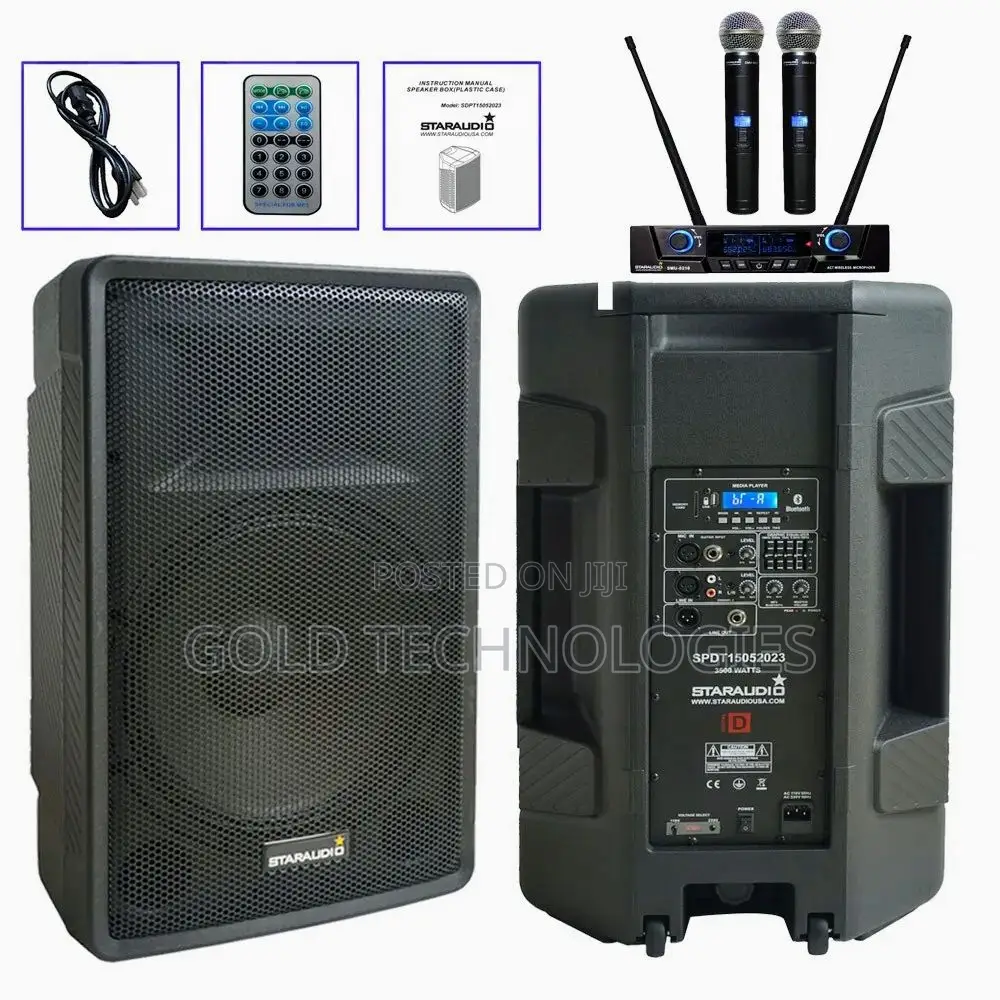 15" Pa Public Address System, Portable Sound System For All