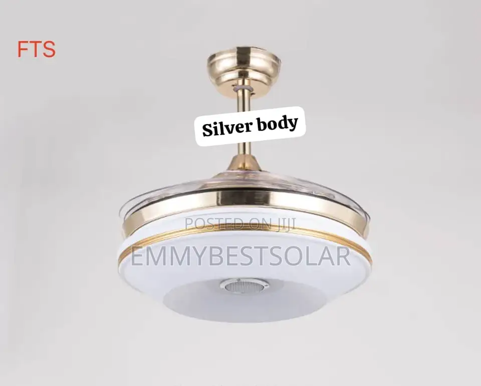 Luxury Mp3 Bt Fan Chandelier Light