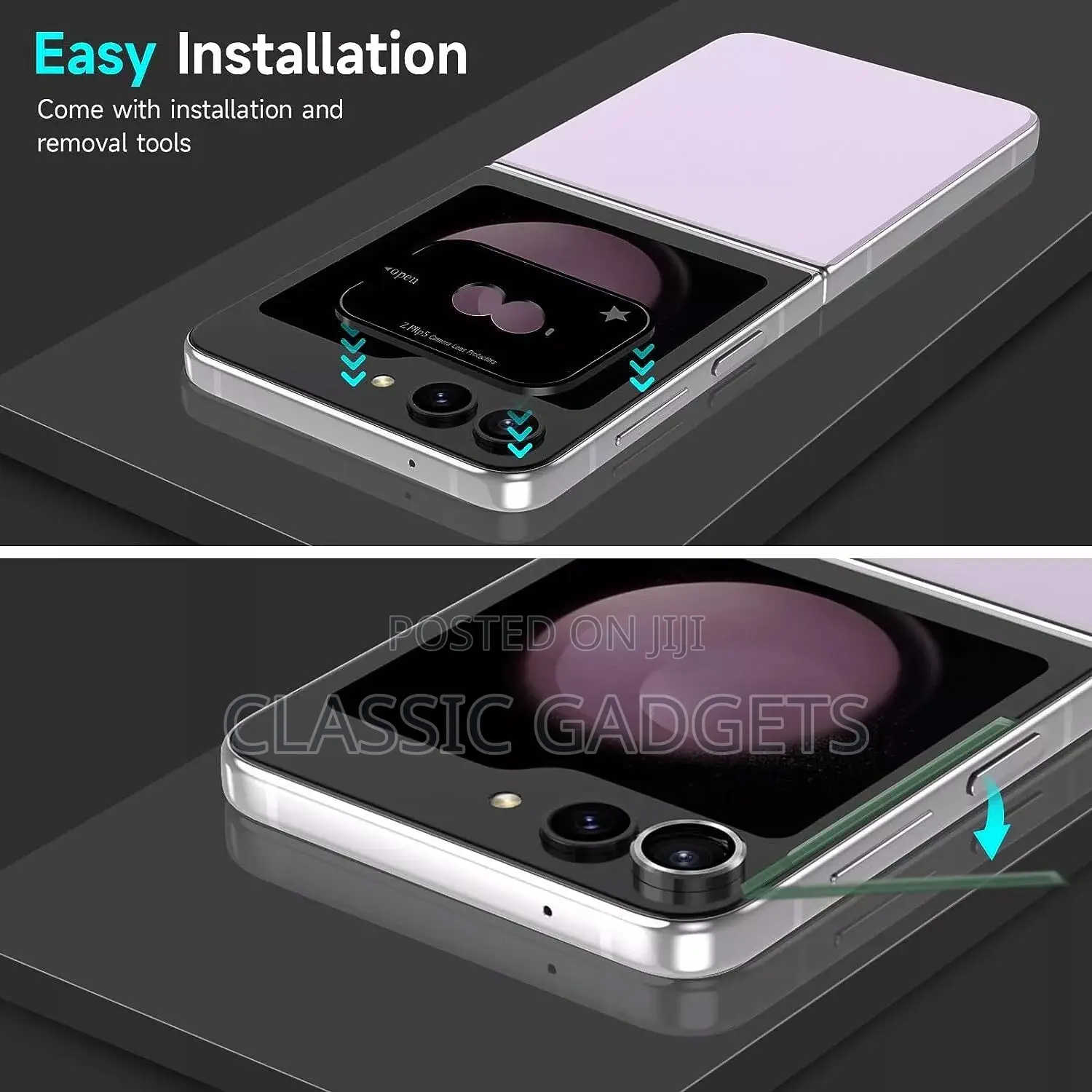 Individual Metal Camera Protector for Samsung Galaxy Zflip 5