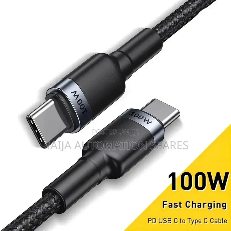 Fast Charging 5A 100W Cable Dual Type C