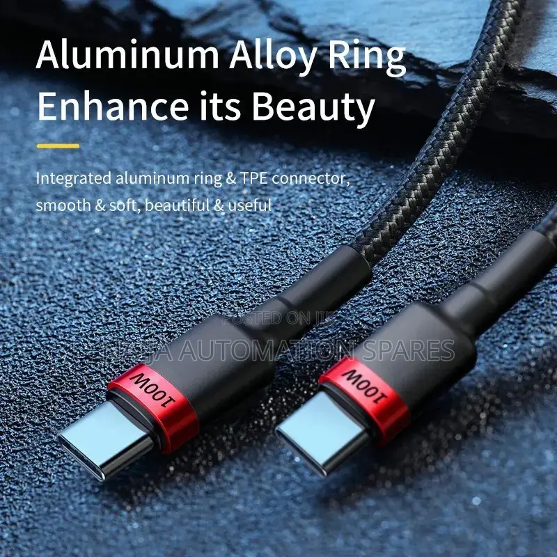 Fast Charging 5A 100W Cable Dual Type C