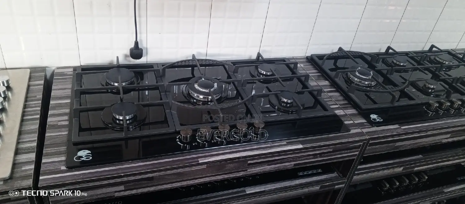 5 Burner Cooker Hob With Automatic Ignition and Warranty