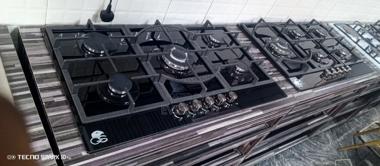 5 Burner Cooker Hob With Automatic Ignition and Warranty