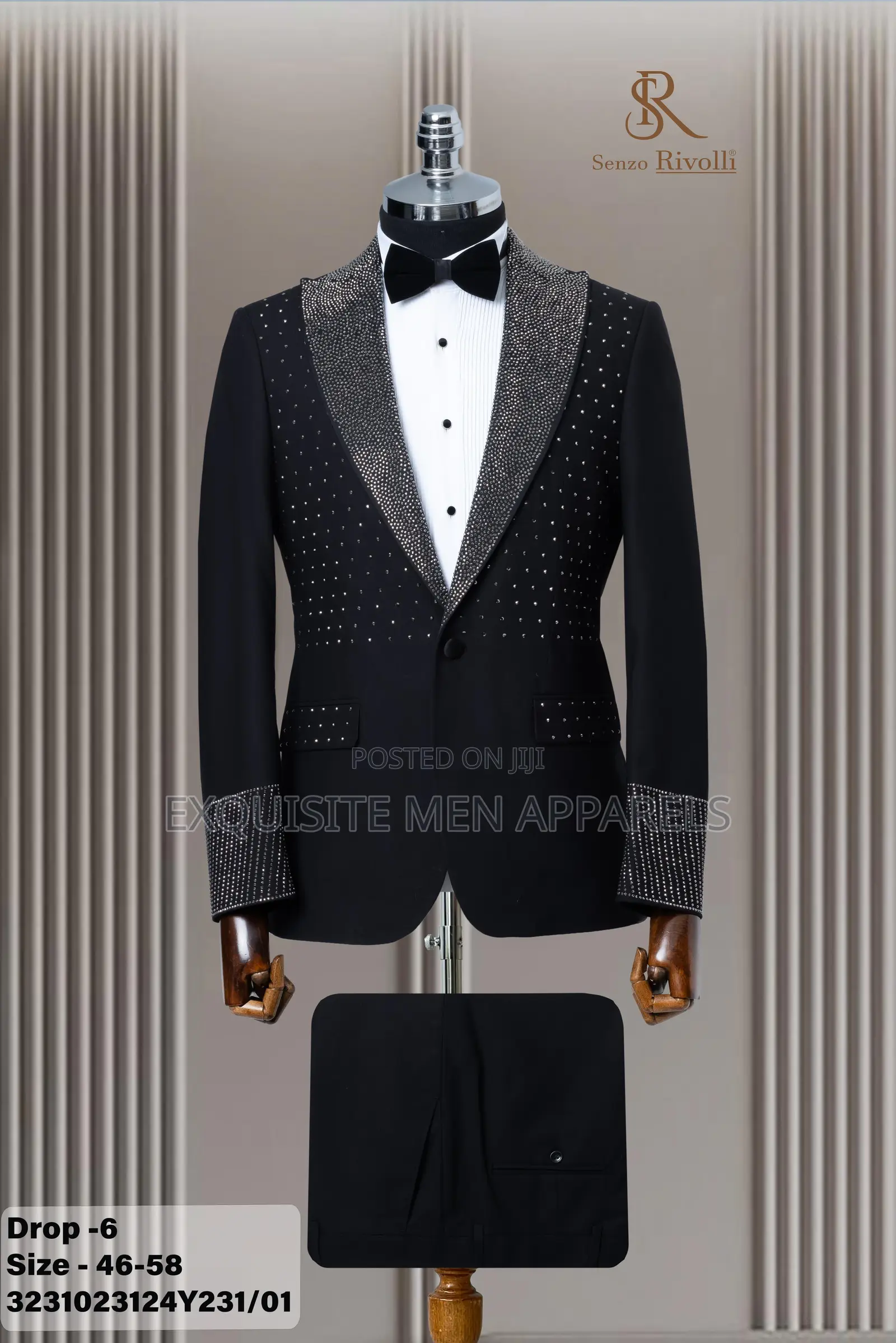 Quality Senzo Turkish Stone Designs Tuxedo Men’S Suit