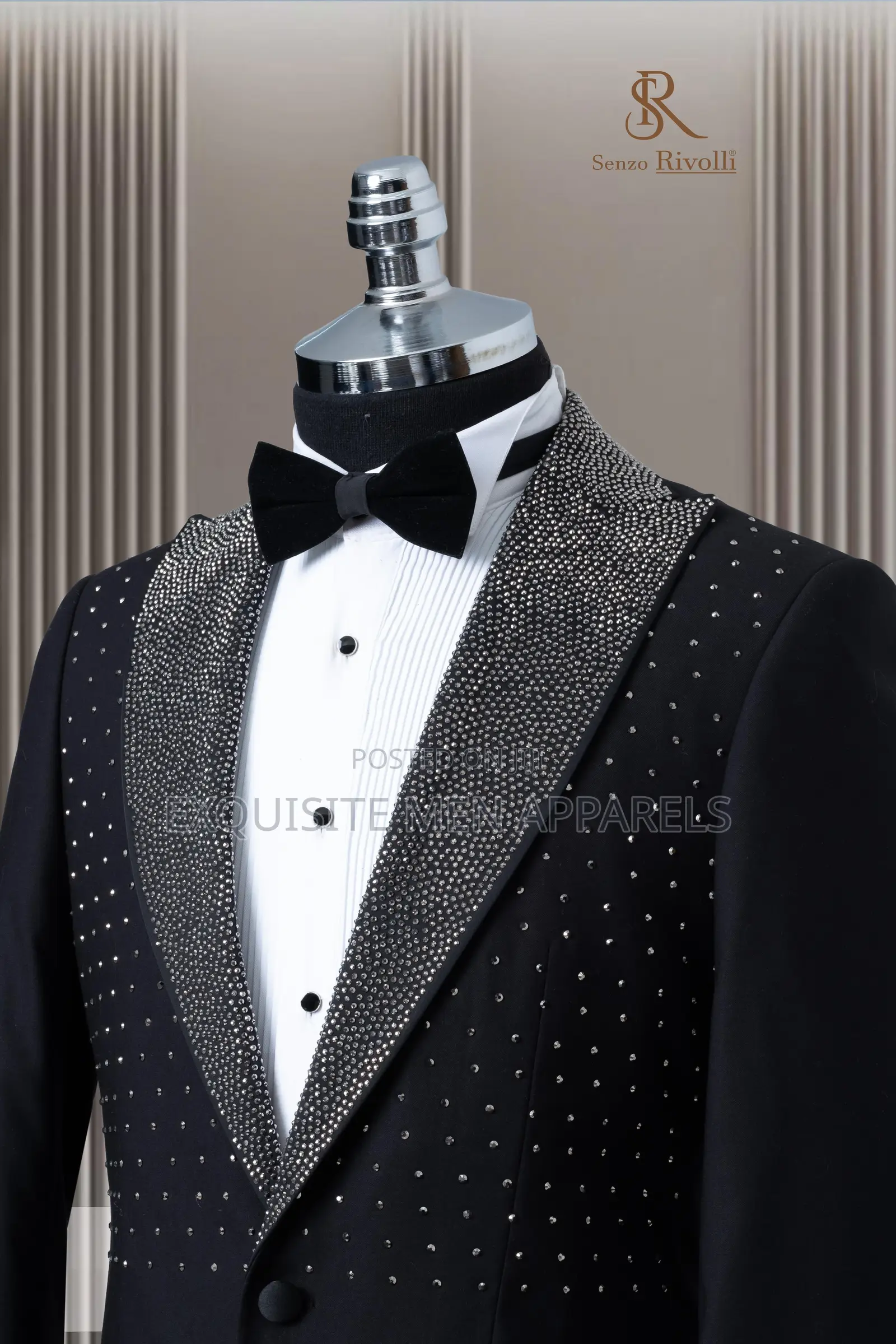 Quality Senzo Turkish Stone Designs Tuxedo Men’S Suit