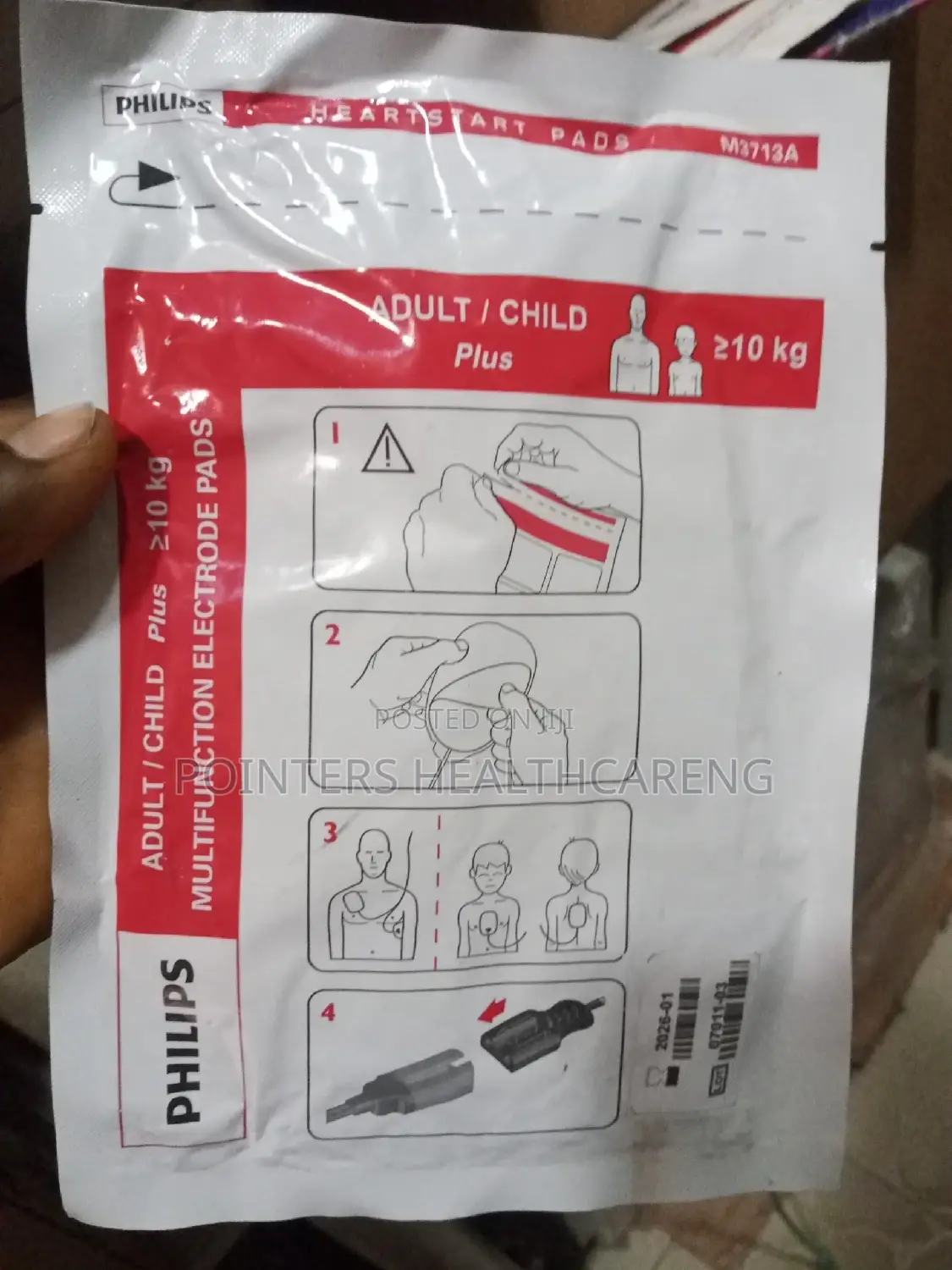 Philip Electrode Pad Child and Adult